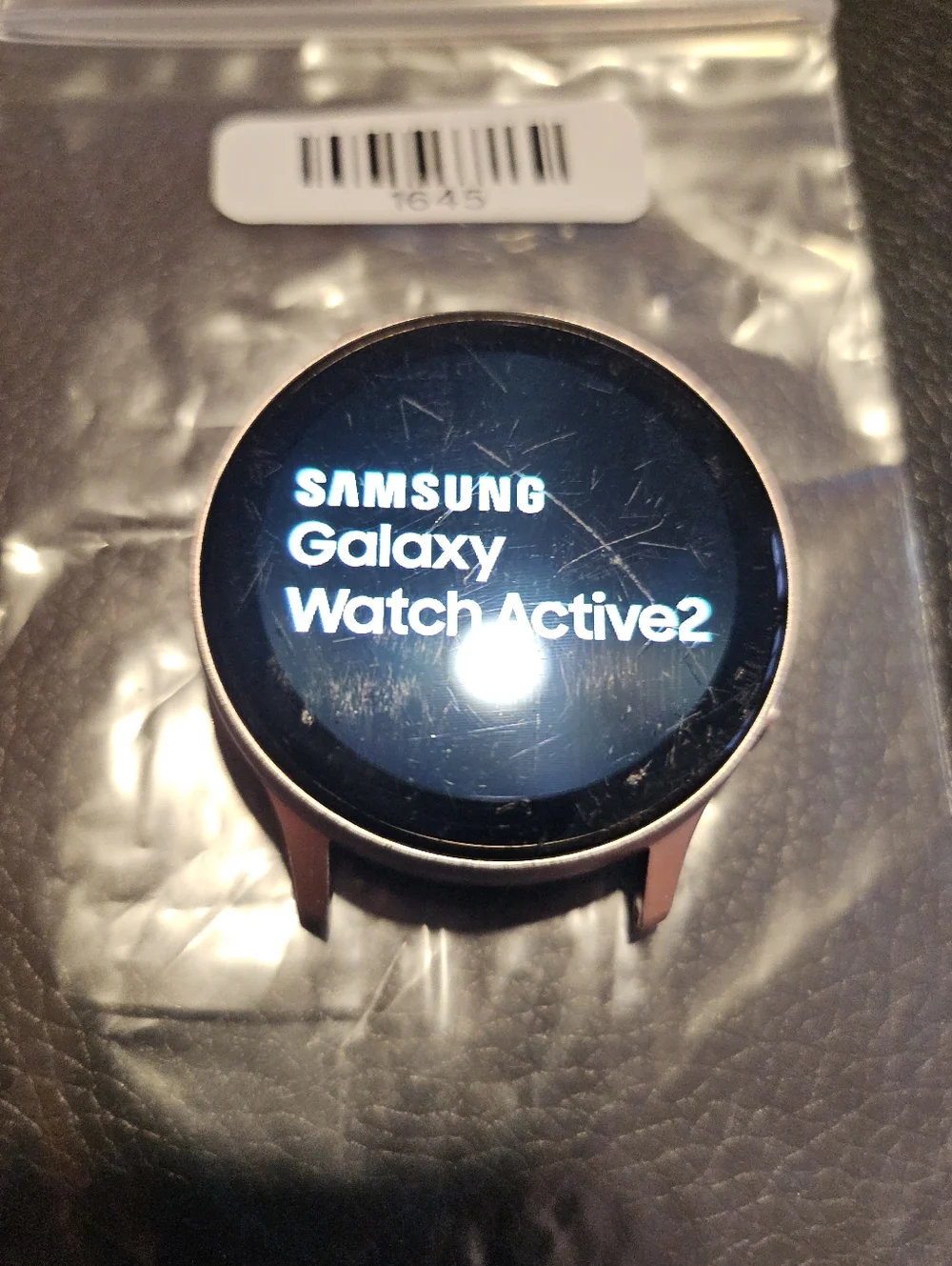 Samsung Pink and Black Round Smartwatch Body